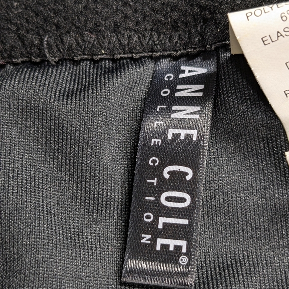 Anne Cole Black Bikini  Textured Panties Size L - Picture 4 of 8